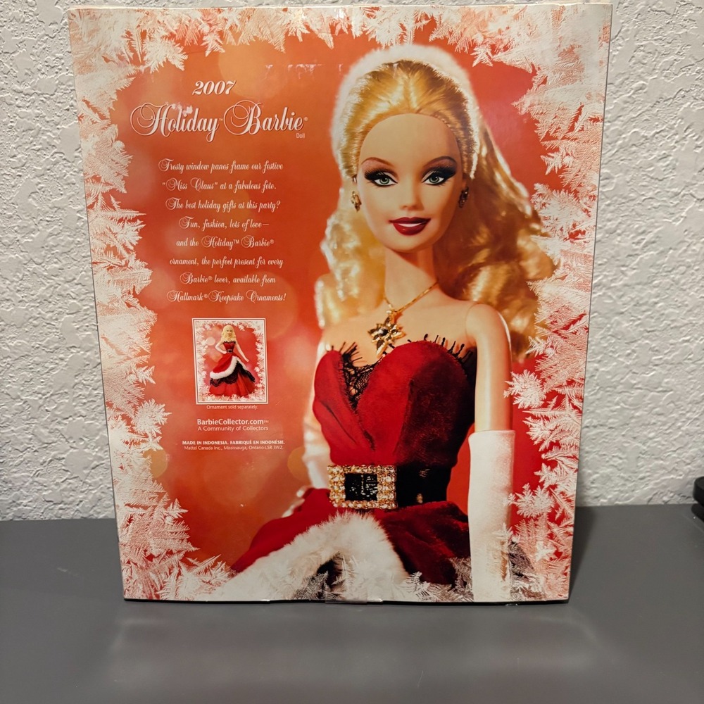 2007 Holiday Barbie Collector Edition K7958‎ Mattel Christmas Doll - Picture 5 of 6
